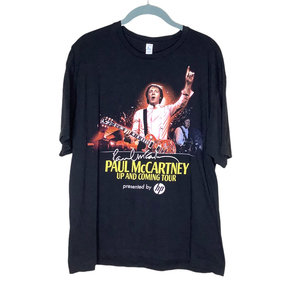 Paul McCartney Shirt XL Up and Coming Tour Presented by HP Black Concert Band T - Picture 2 of 6